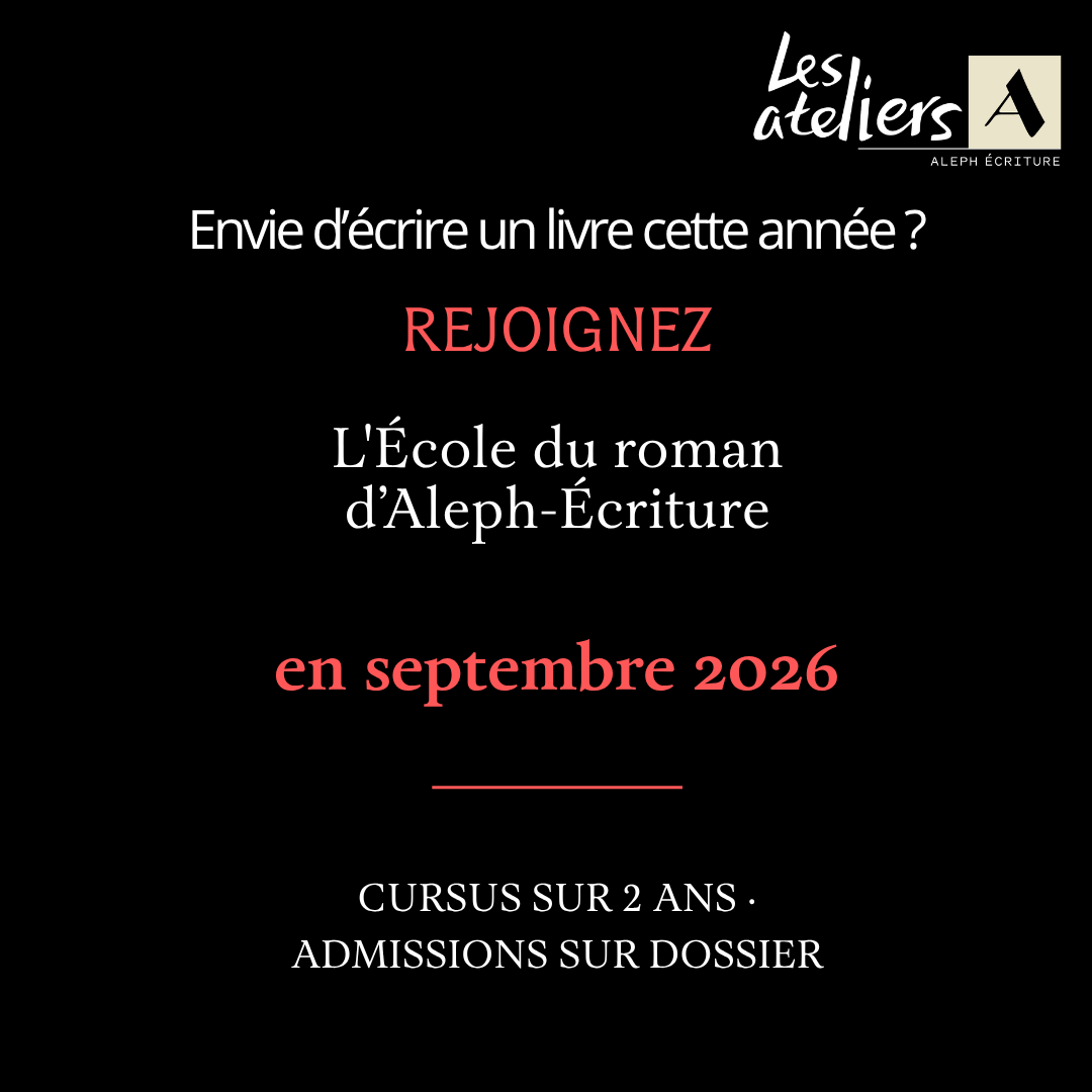 Aleph Écriture Facebook ad: L’École du roman