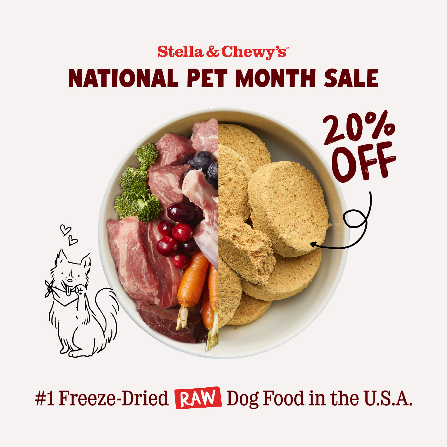 Stella & Chewy's Facebook ad