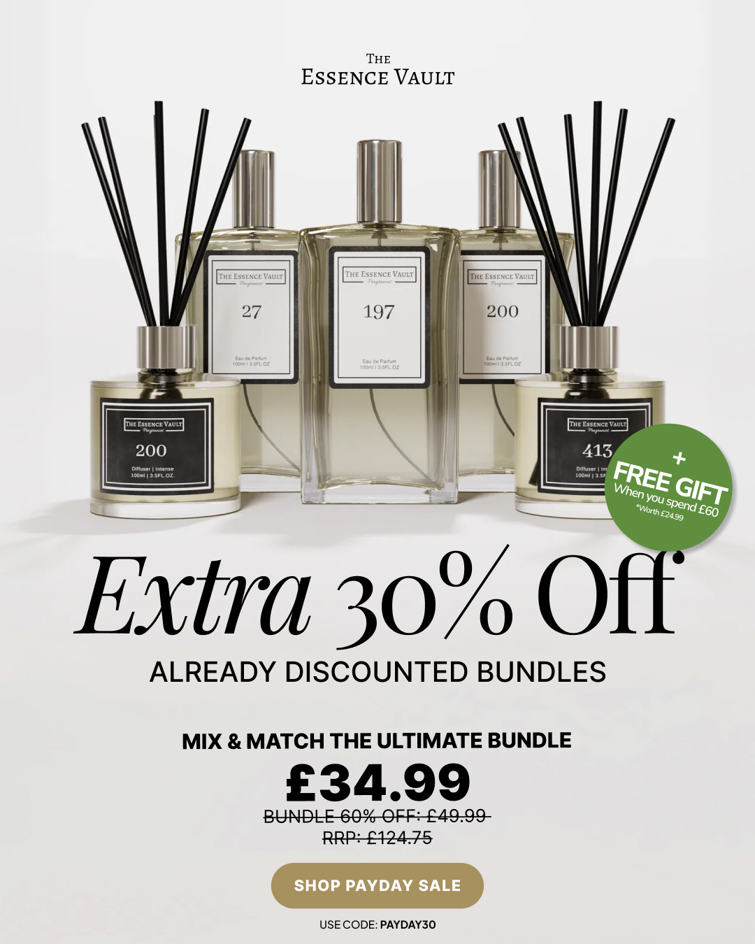 The Essence Vault Facebook ad