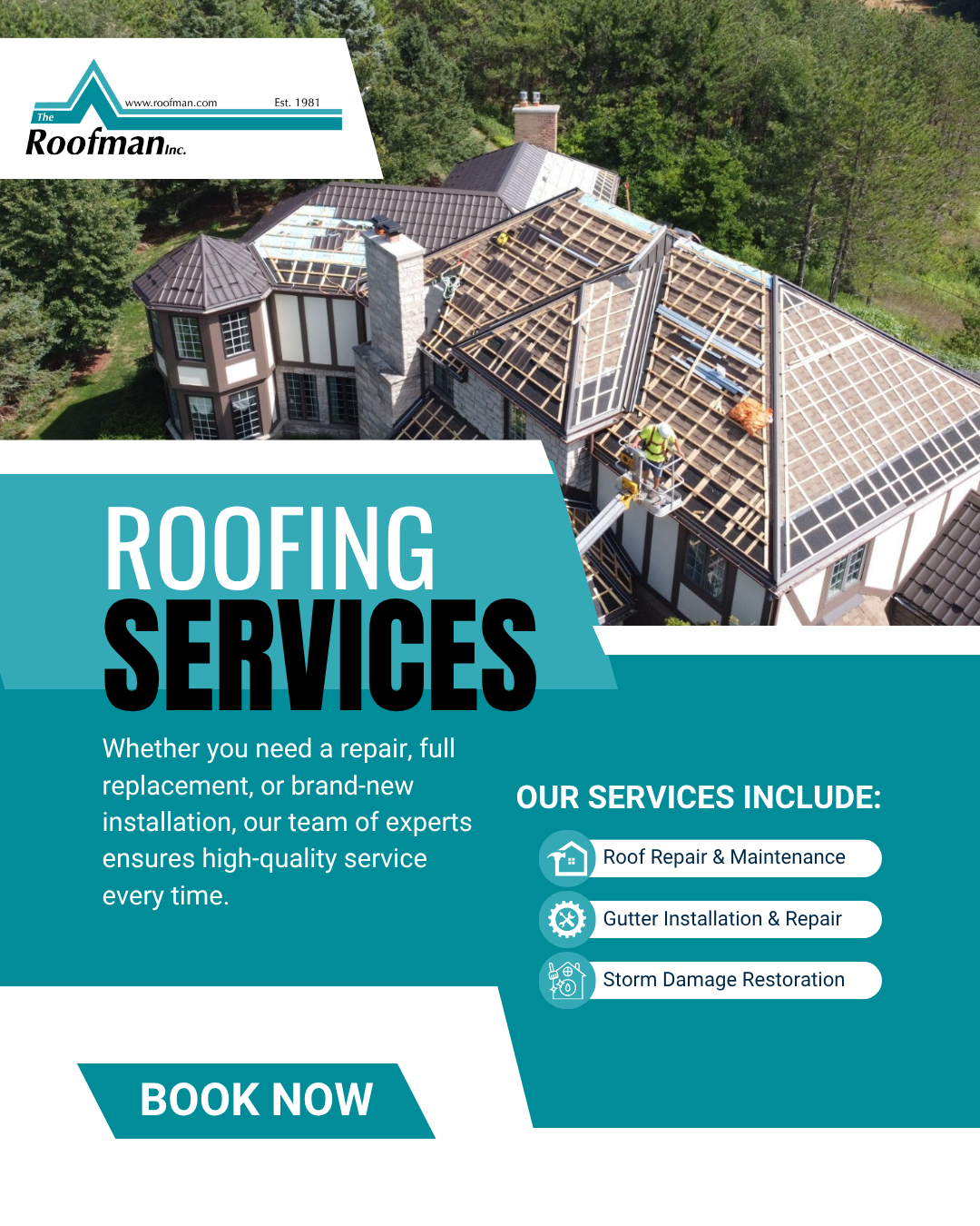 The Roofman Inc. Facebook ad