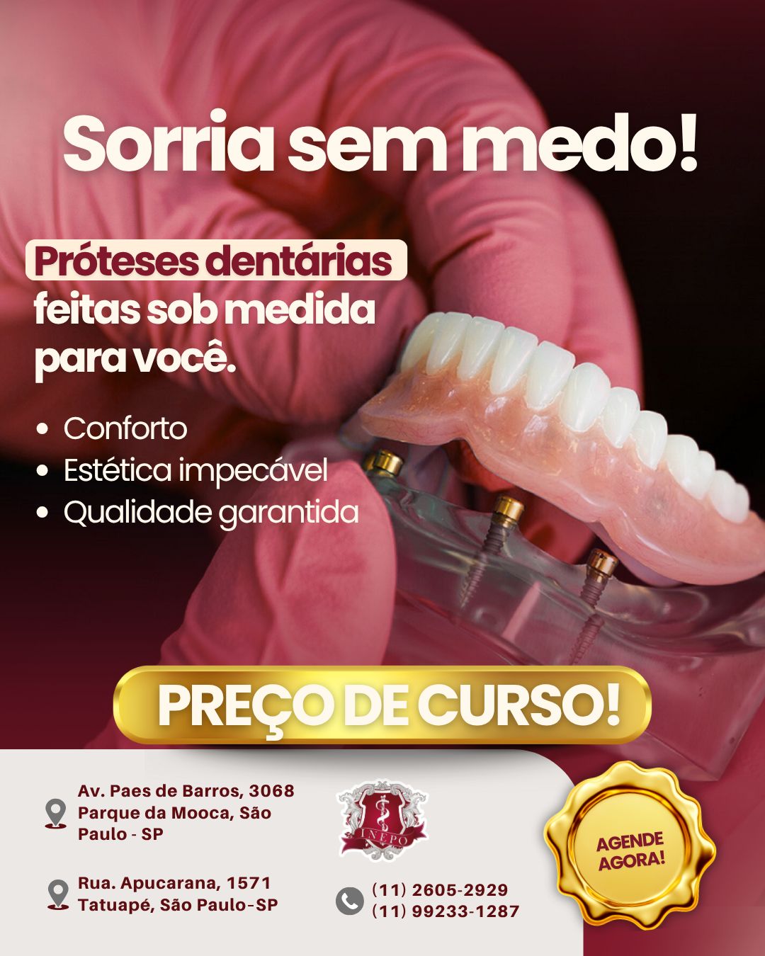 INEPO Facebook ad: TRATAMENTO ODONTOLÓGICO