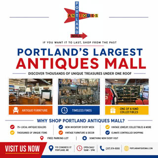 The Portland Antiques Mall Facebook ad: Portland’s Largest Antiques Mall Is Waiting For You!