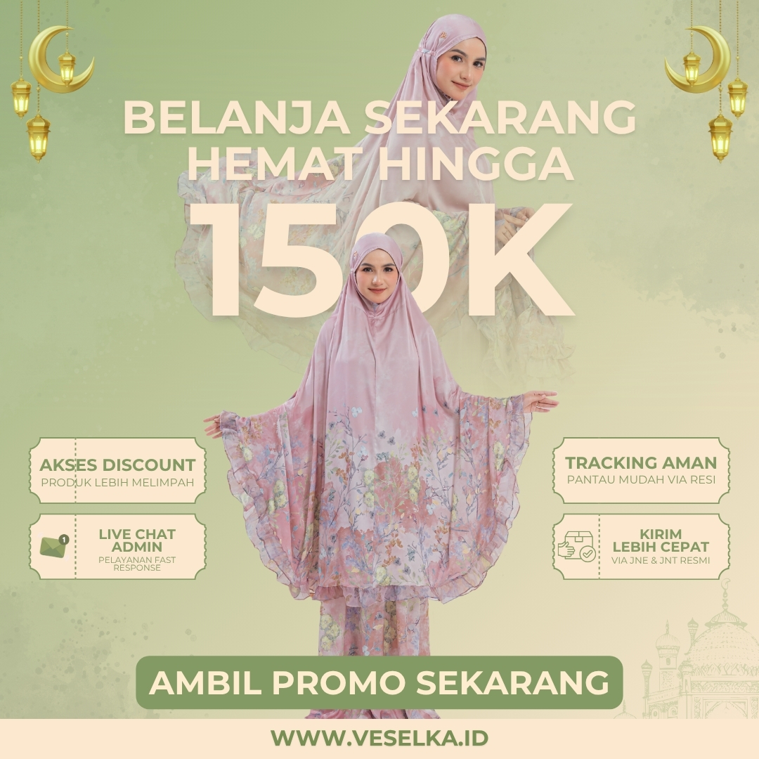 Scarves Facebook ad: Belanja di Website Veselka, Hemat Hingga Rp150.000!