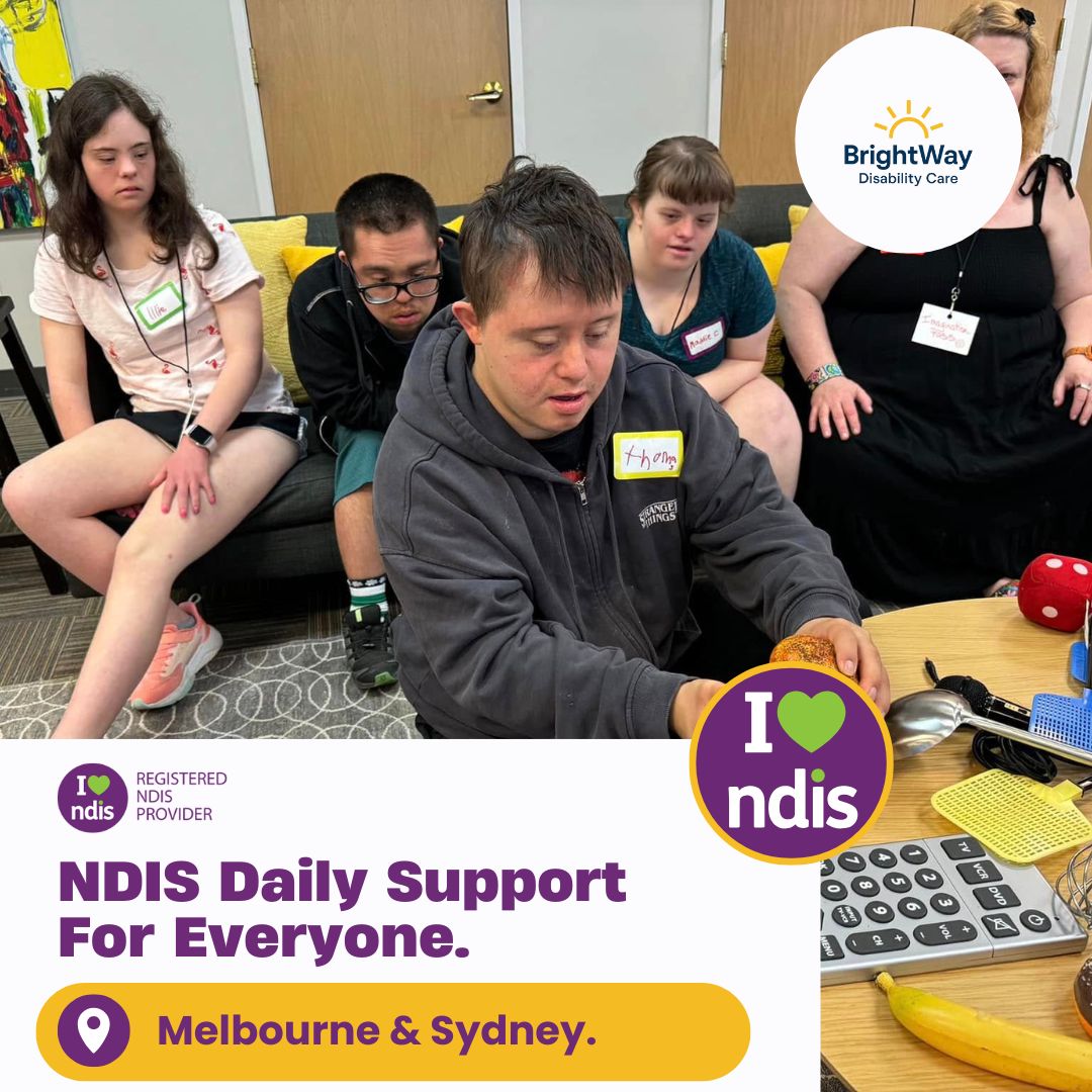 BrightWay Disability Care Facebook ad: Professional NDIS Daily Support