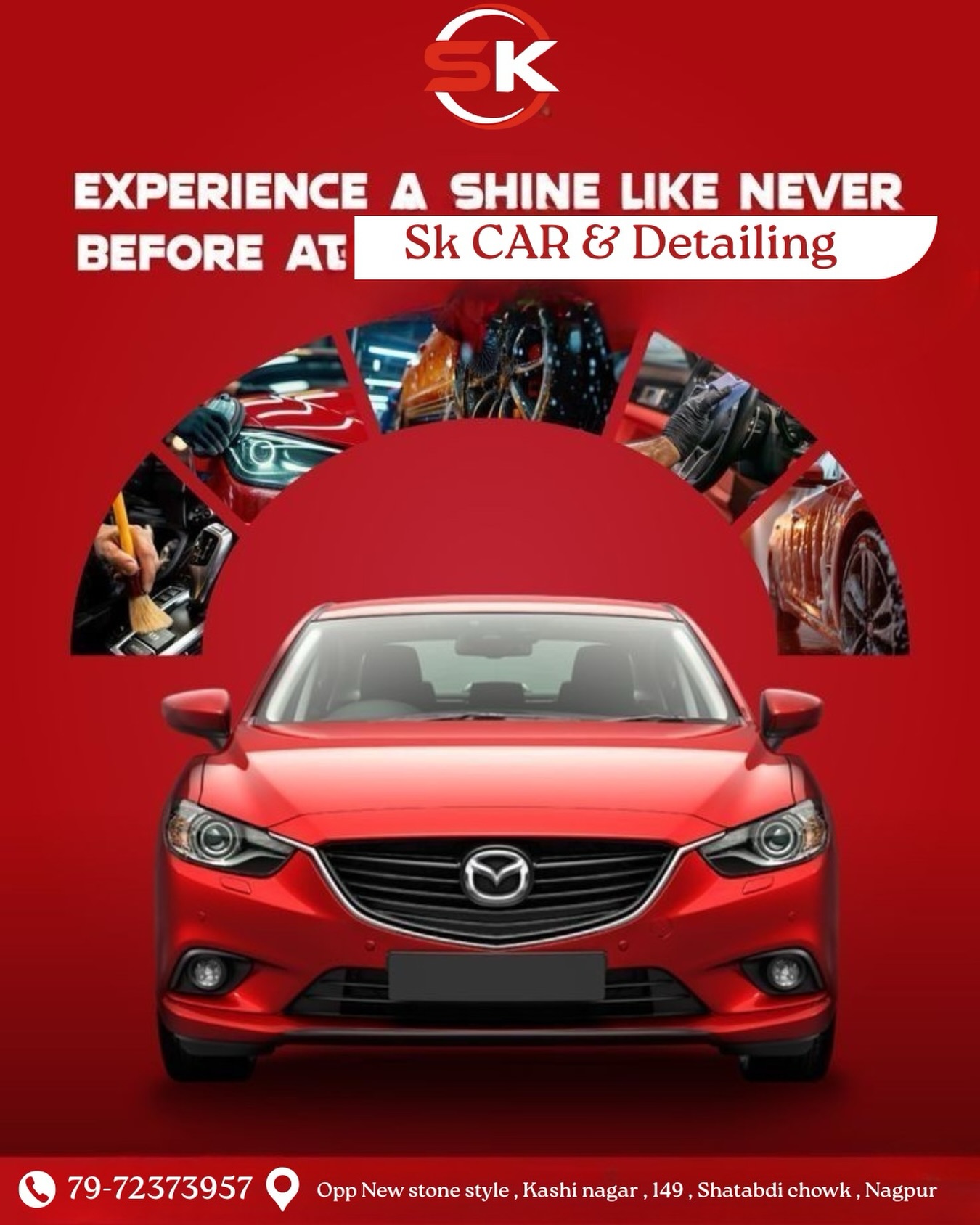 Sk car accessories & decor Facebook ad: Experience a shine like never before!