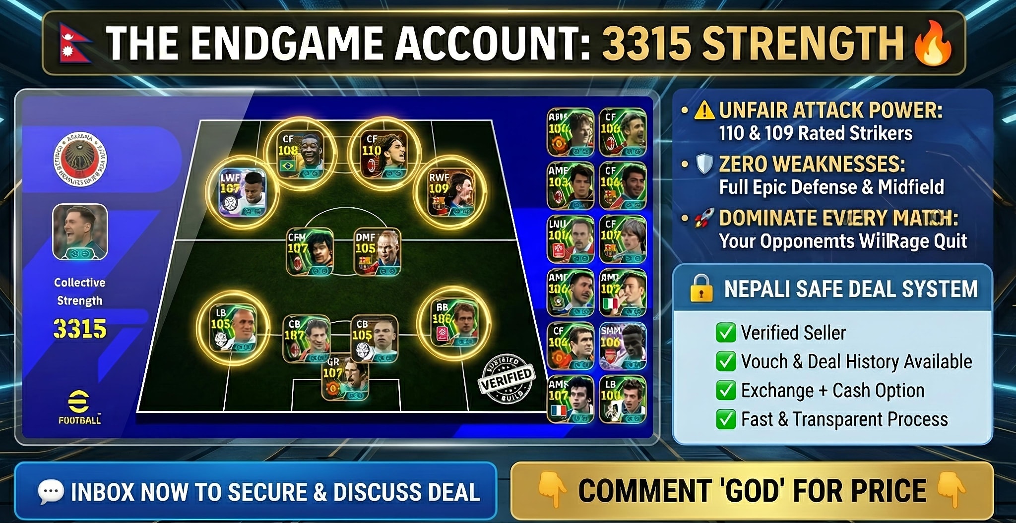 International EFootball Trade Zone Facebook ad
