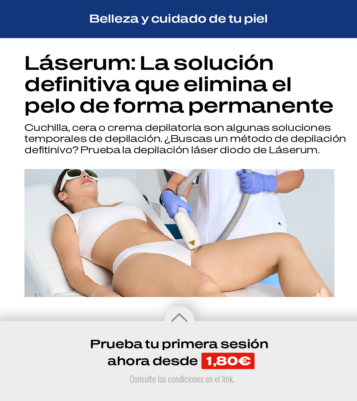 Láserum Facebook ad