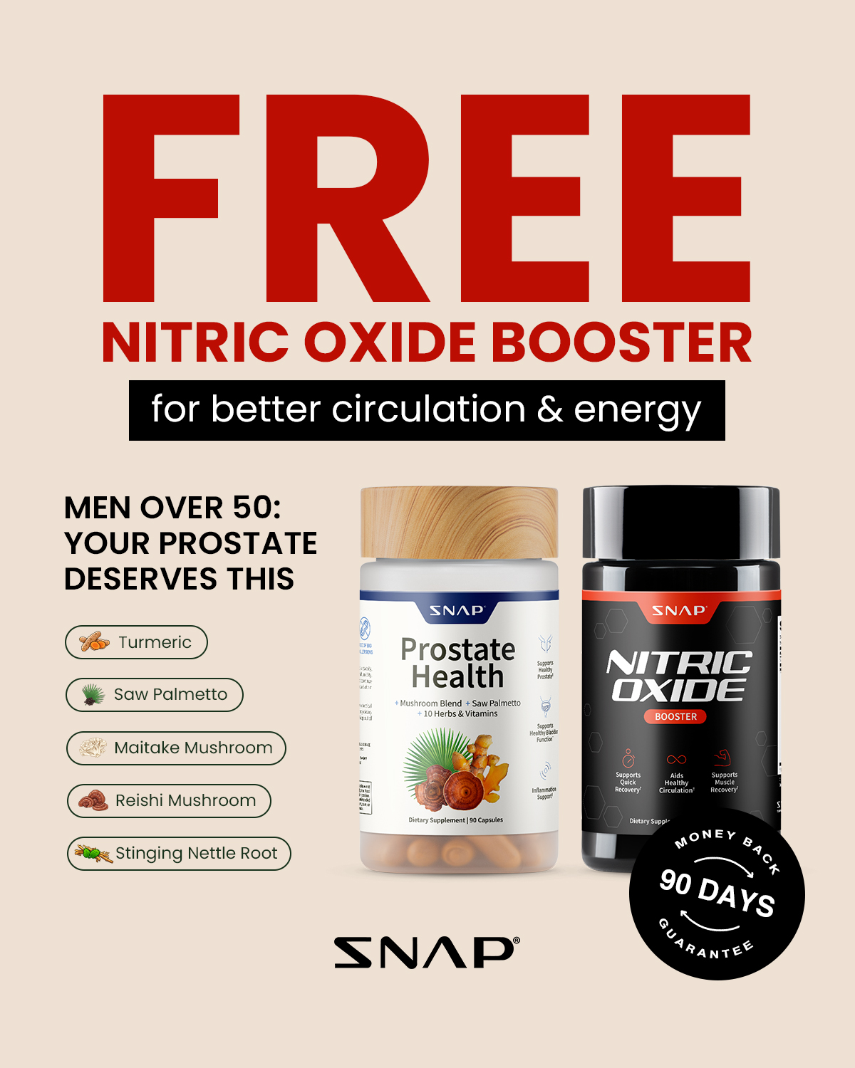 Snap Supplements Facebook ad