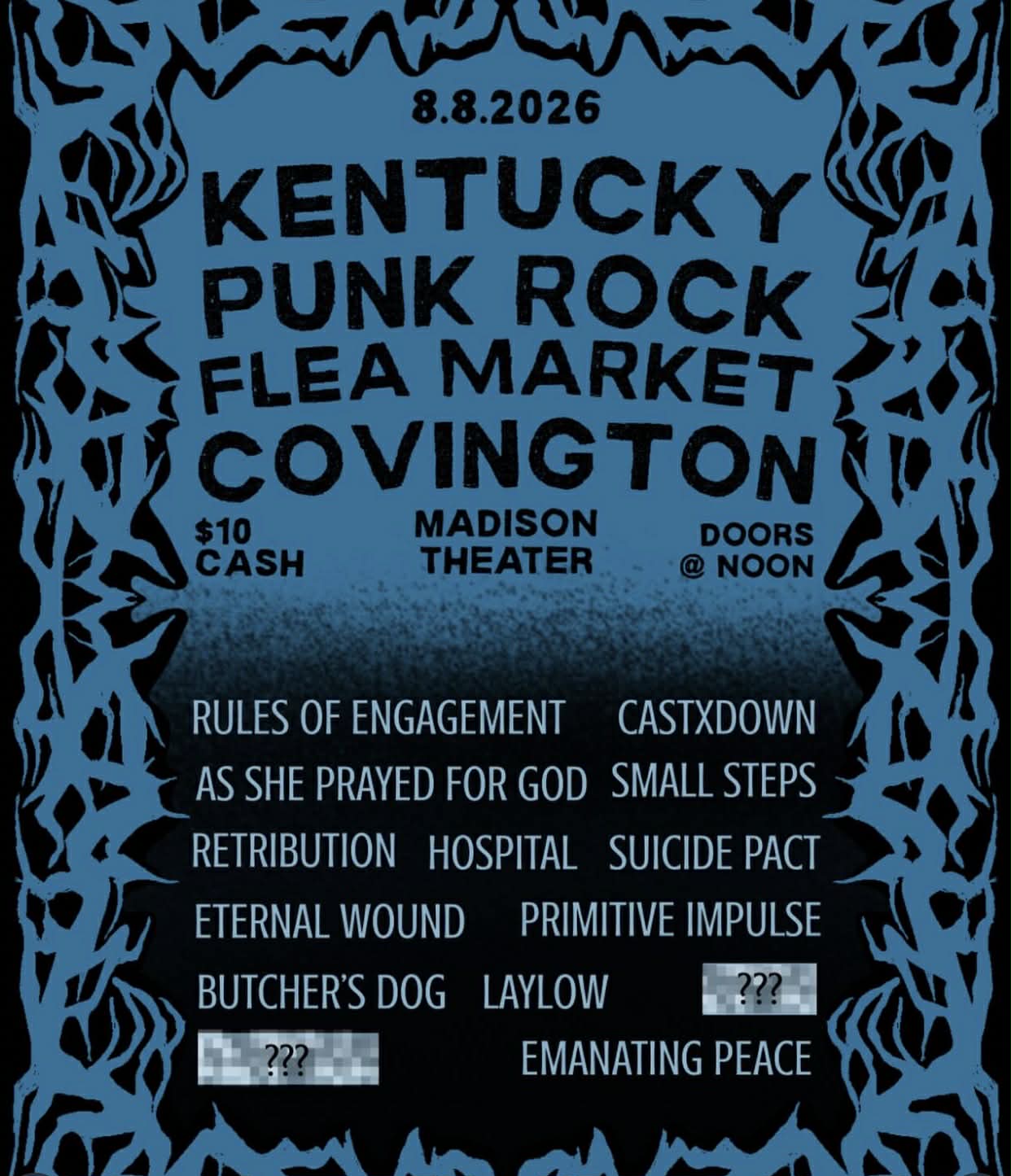 Chris Alsip Facebook ad: Covington KY Punk Rock Flea Market