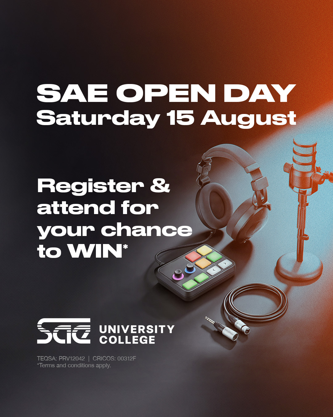 SAE University College Aus Facebook ad from Aug 3, 2026