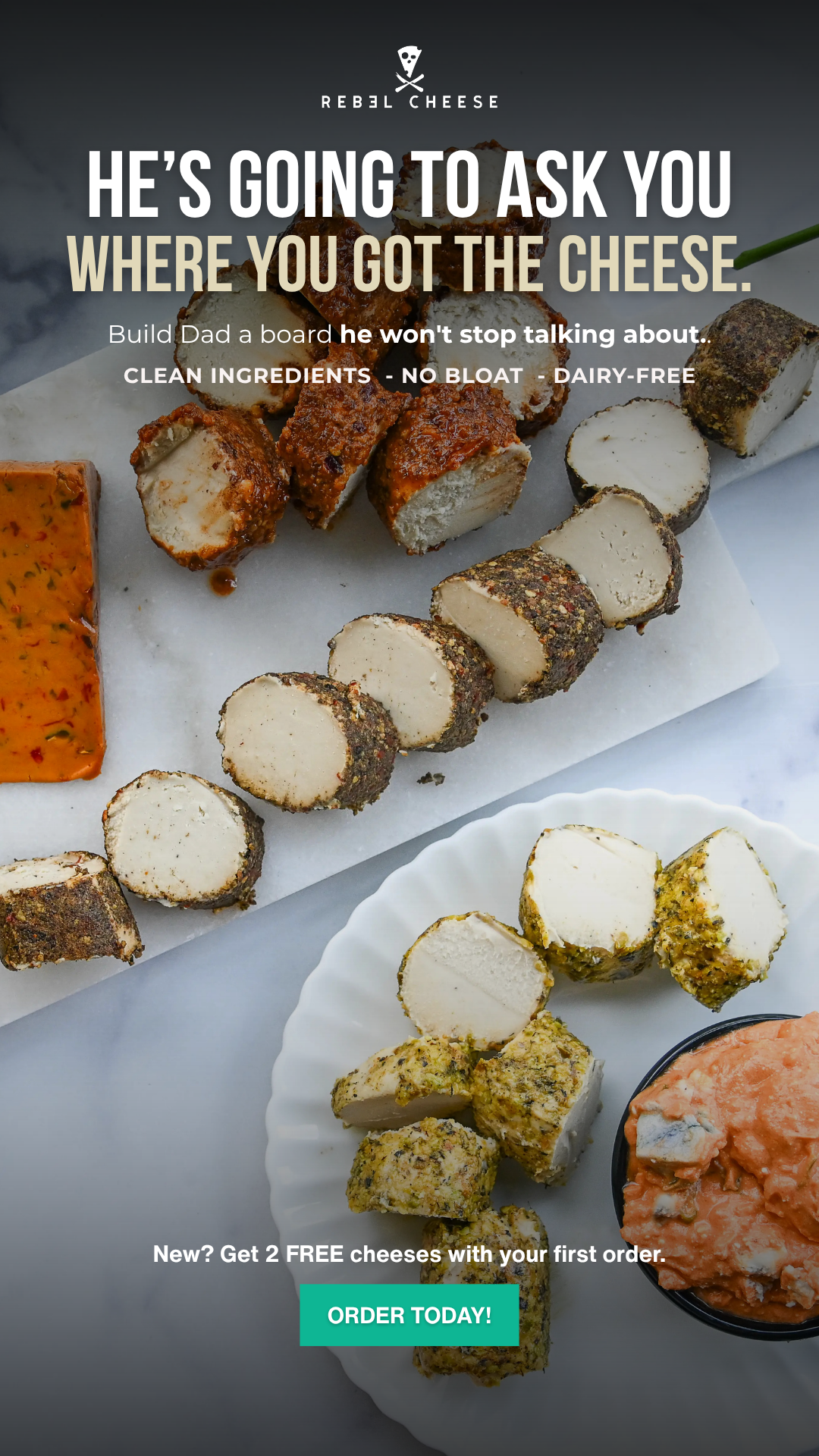 Rebel Cheese Facebook ad