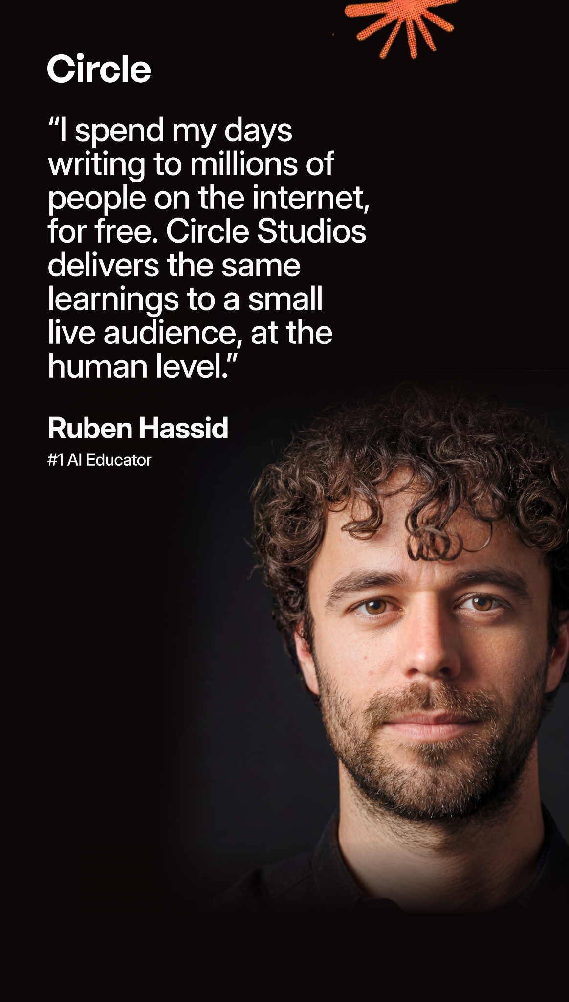 Circle Facebook ad: Build where the best build