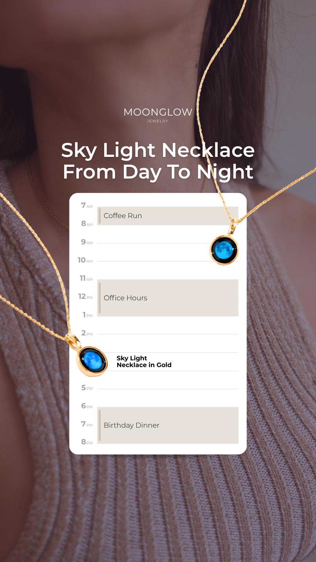 Moonglow Jewelry Facebook ad
