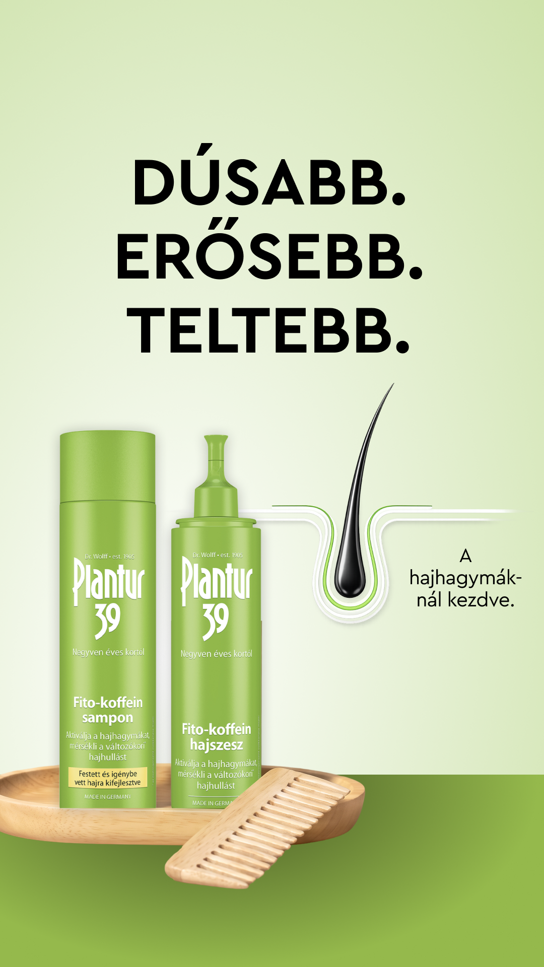 Plantur Facebook ad: A dúsabb és teltebb hajért