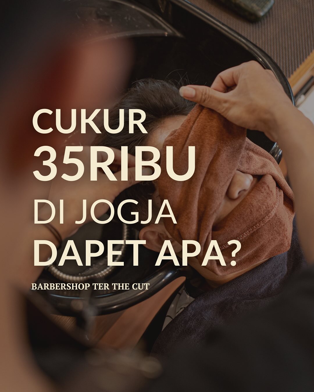 Barbershop Ter The Cut Facebook ad: 35ribu udah dapet cukur rasa premium, keknya baru…