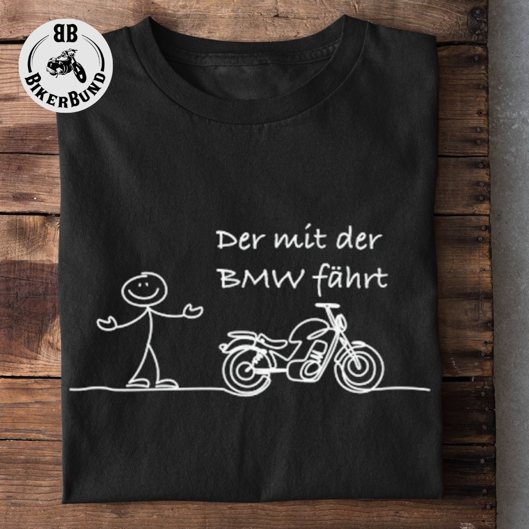 BikerBund Facebook ad: Motorradfahren und coole T-Shirts tragen