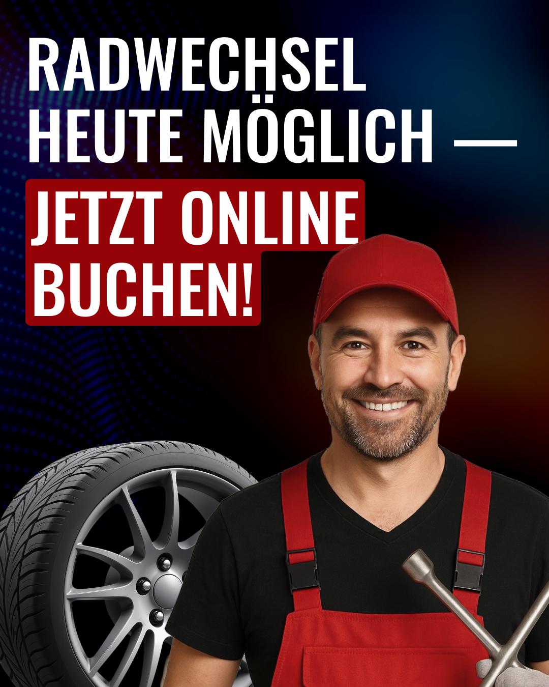 ALLREIFEN.de Facebook ad: Jetzt Termin sichern