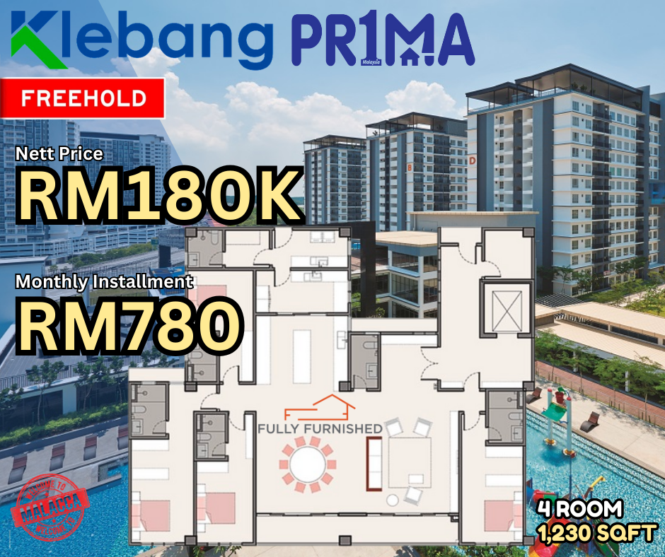 Future Development Property Facebook ad: RM180K Monthly RM780!