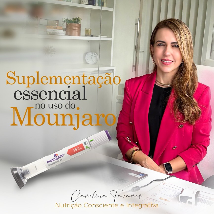 Carolina Tavares - Nutricionista Facebook ad: 9 suplementos aliados ao tratamento do Mounjaro!