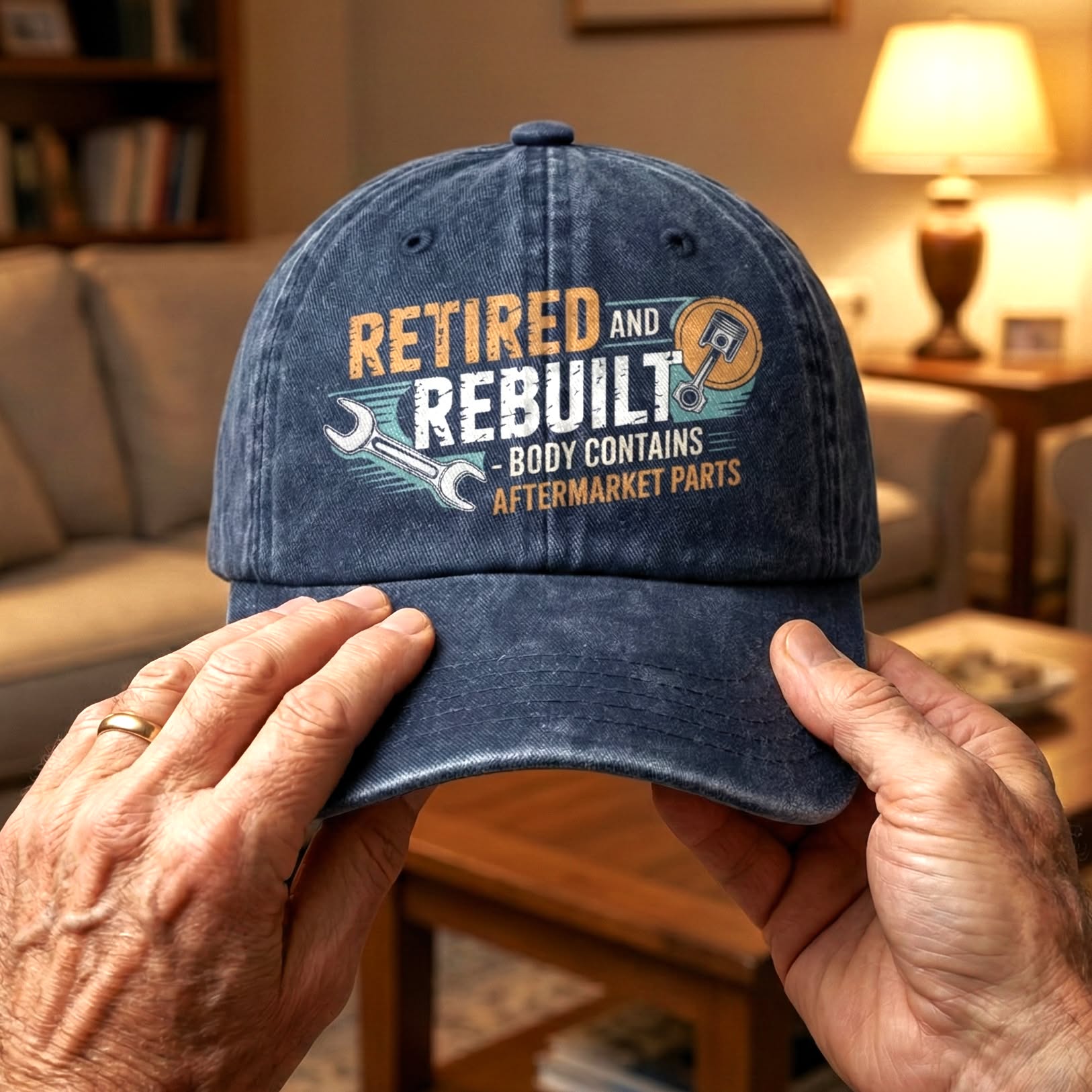 Oldmanism Facebook ad: Retired & Rebuilt Vintage Cap
