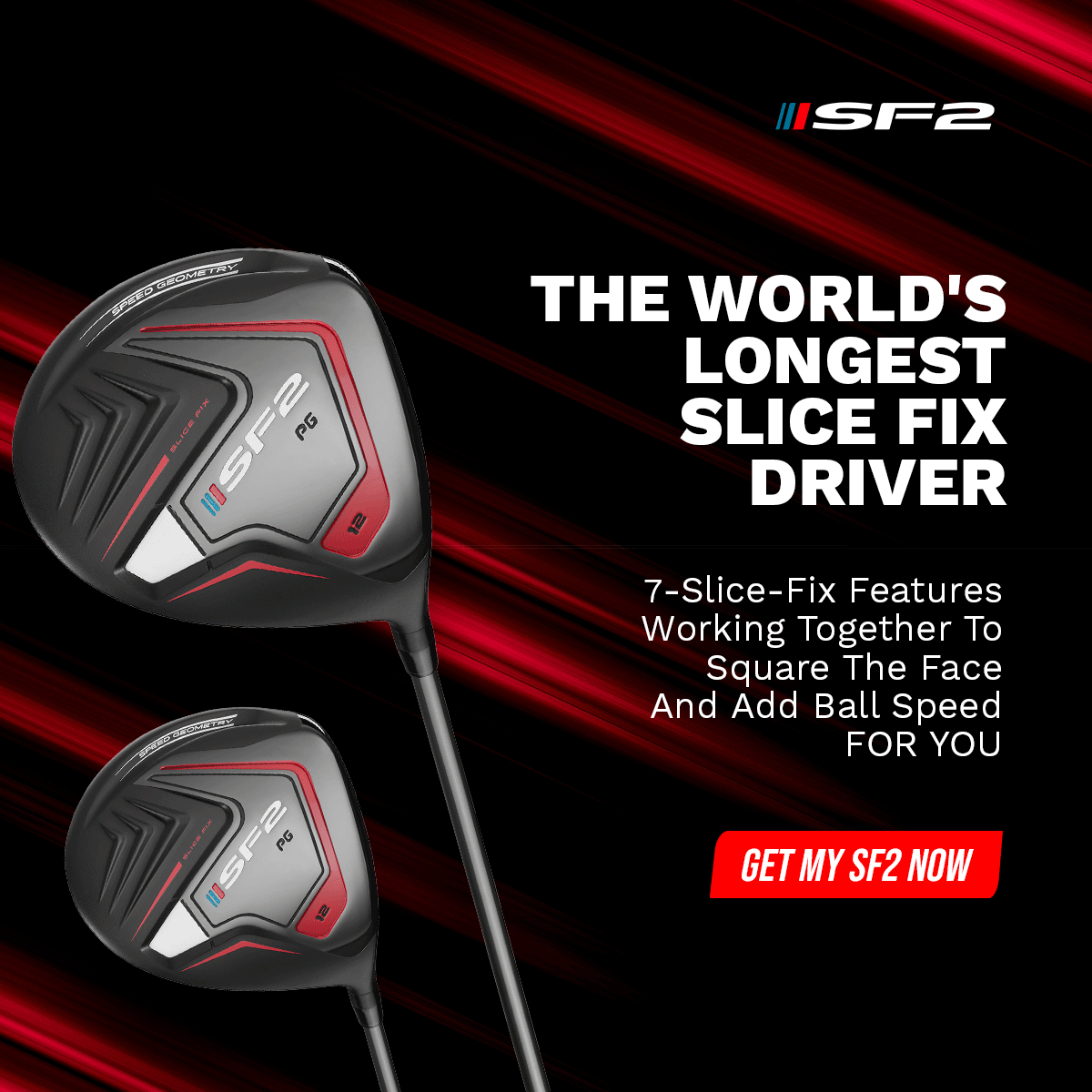Performance Golf Facebook ad