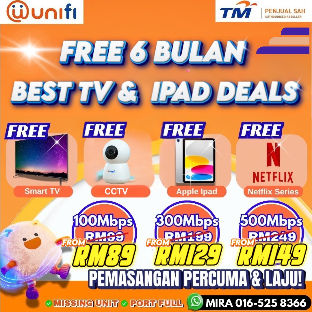 TM UNIFI PROMO HEBAT Facebook ad: PROMOSI GEMBAK DARI UNIFI!