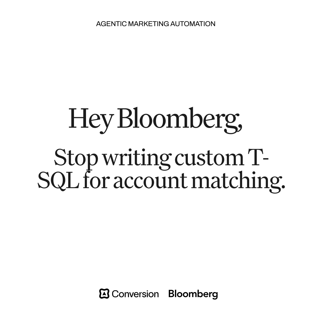 TryConversion Facebook ad: The SFMC replacement for Bloomberg