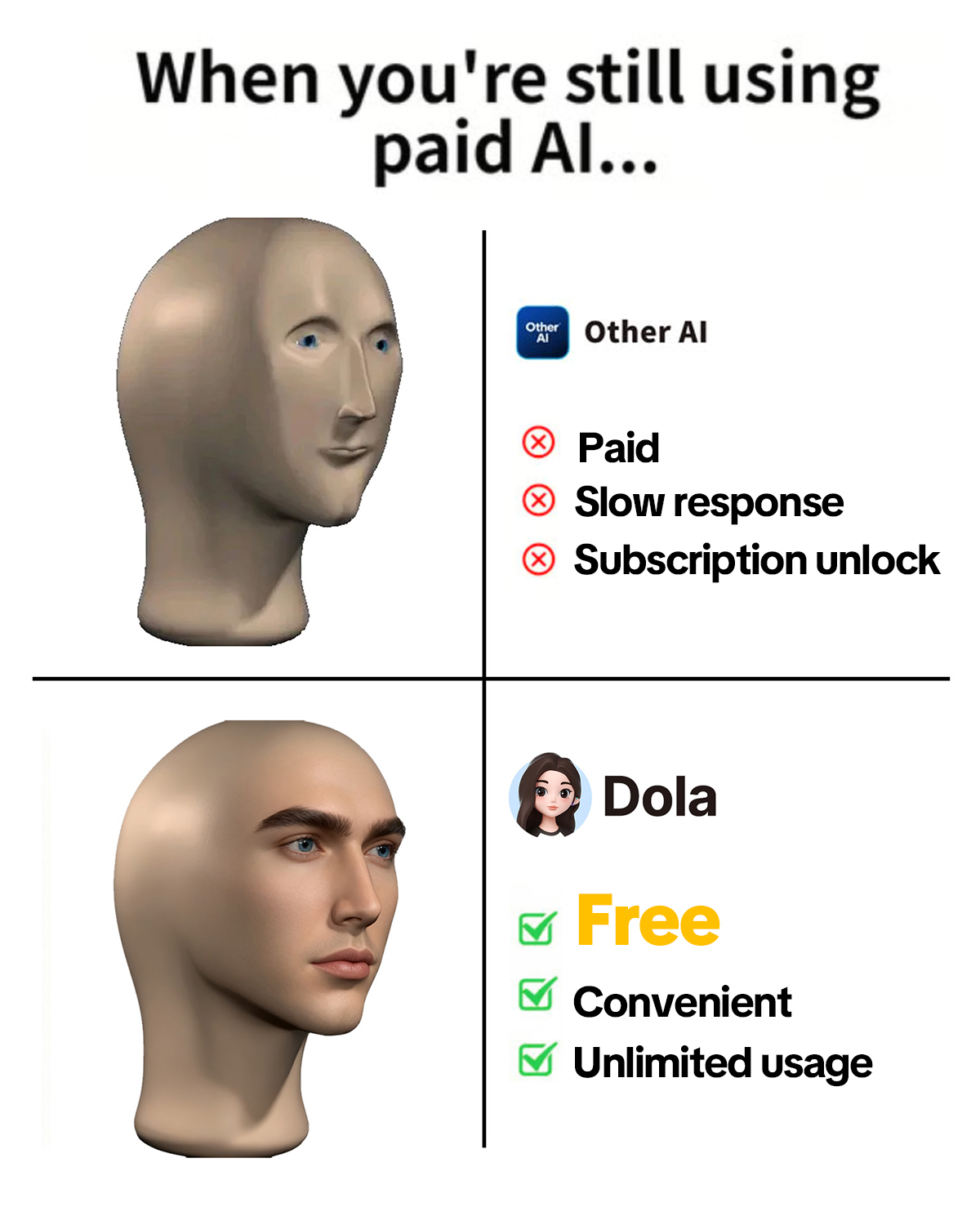 Dola: Formerly Cici Facebook ad