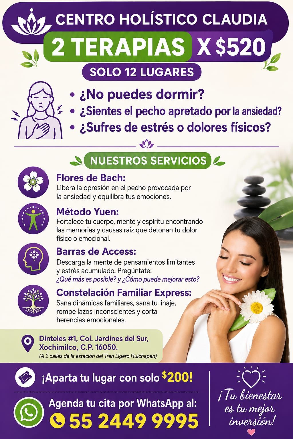 Terapias Holisitcas Facebook ad: PROMOCIÓN DE INAUGURACIÓN