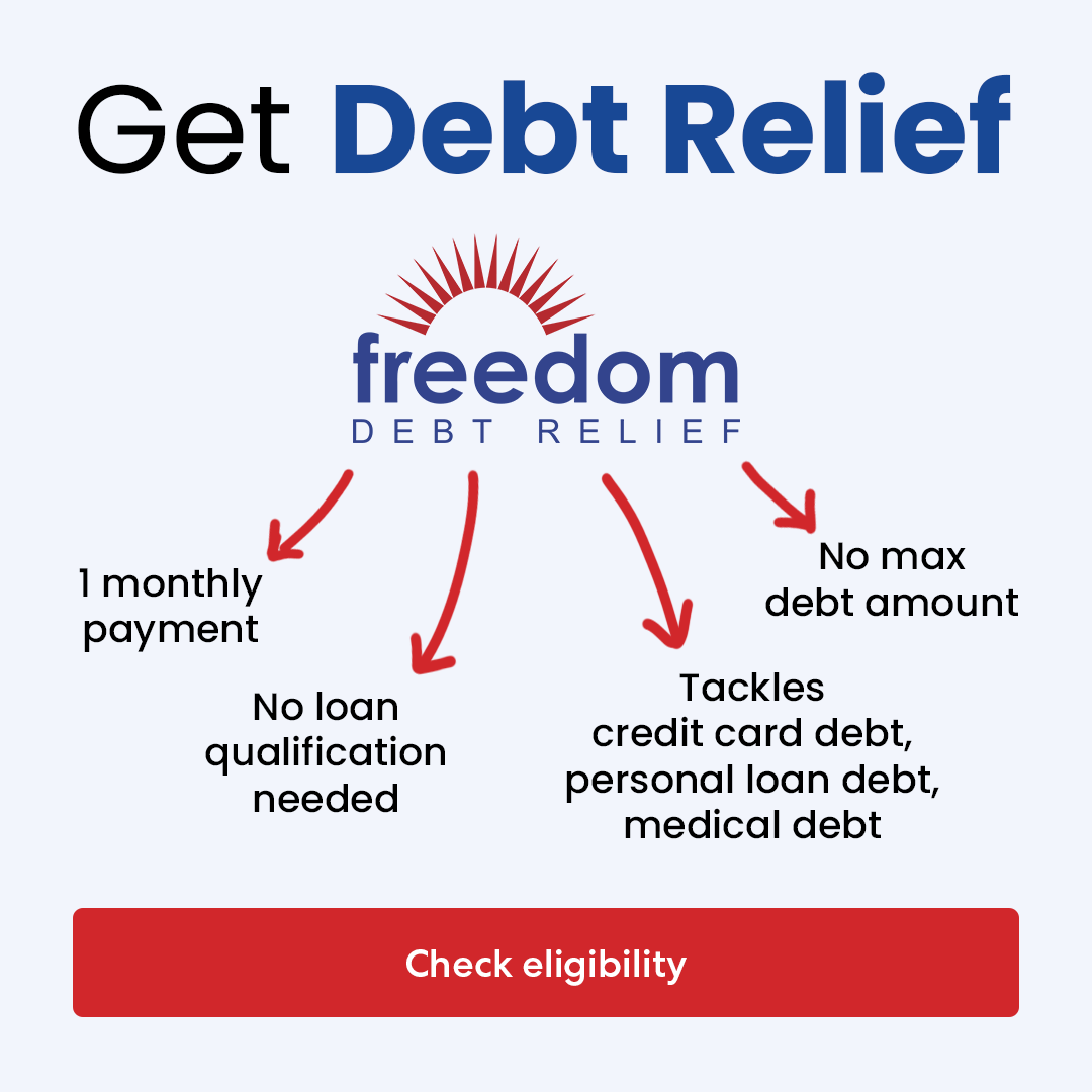 Freedom Debt Relief Facebook ad
