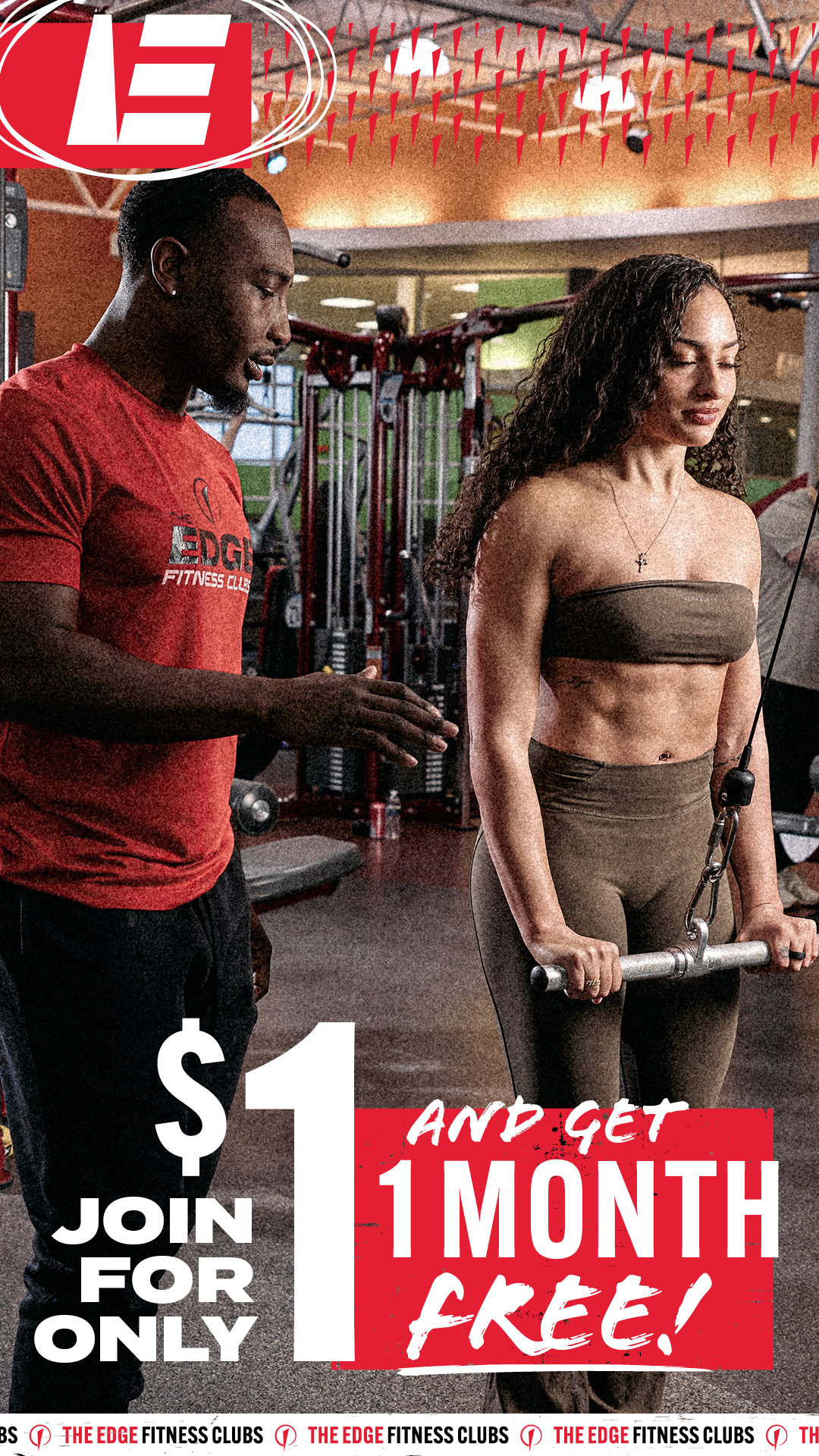 The Edge Fitness Clubs Facebook ad