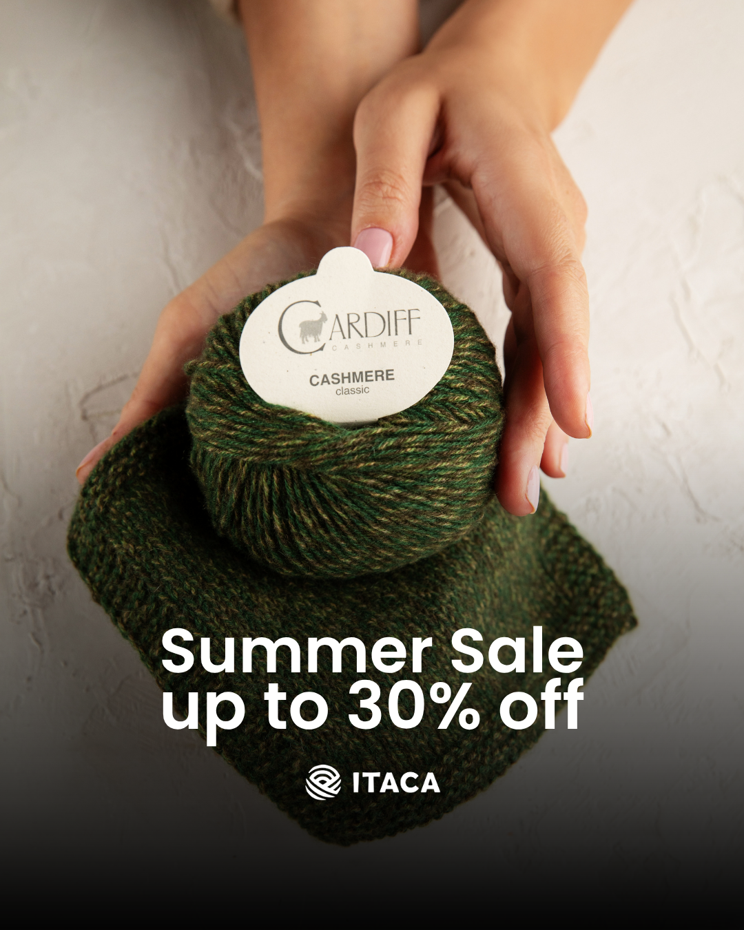Itaca Yarns Facebook ad
