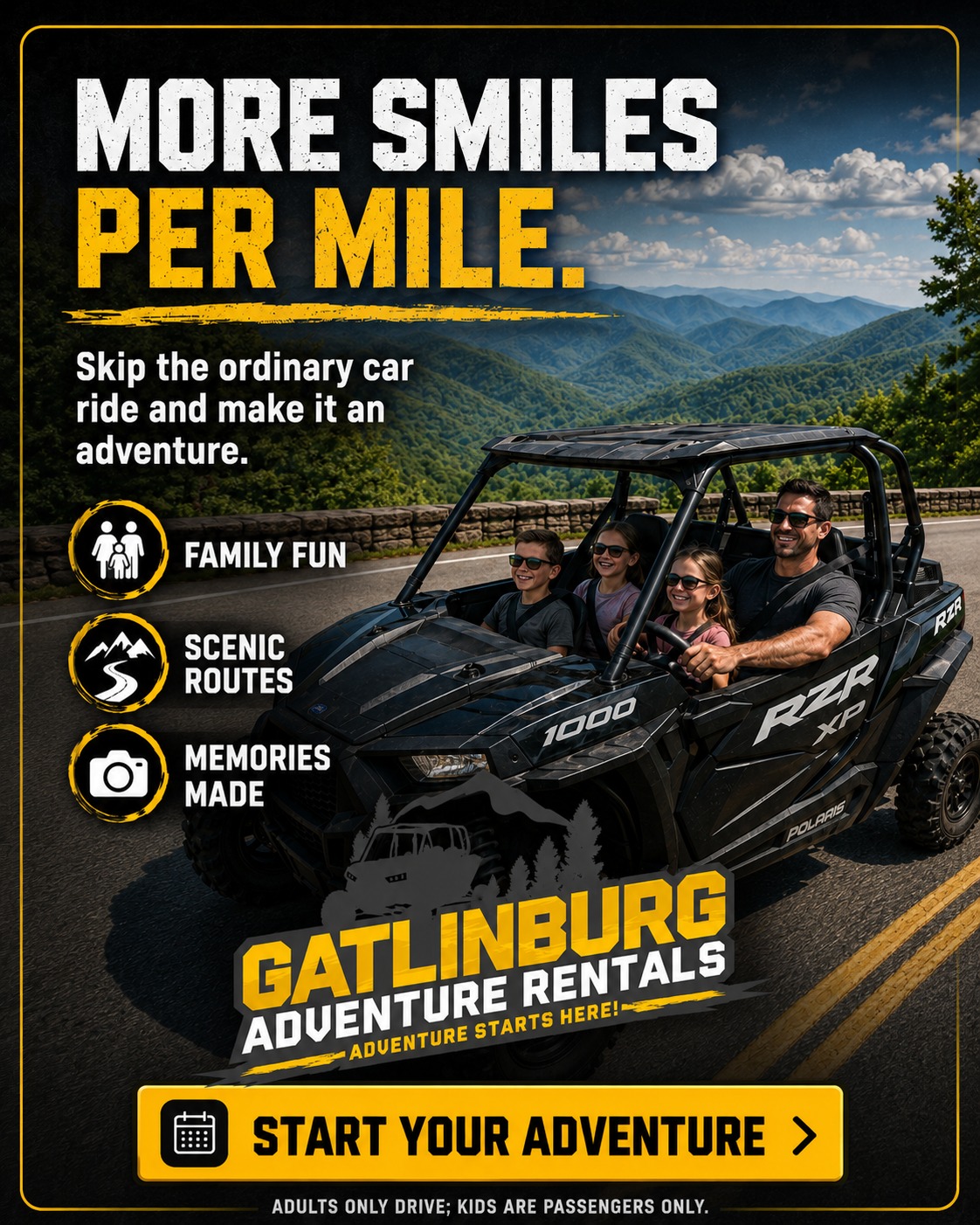 Gatlinburg Adventure Rentals Facebook ad