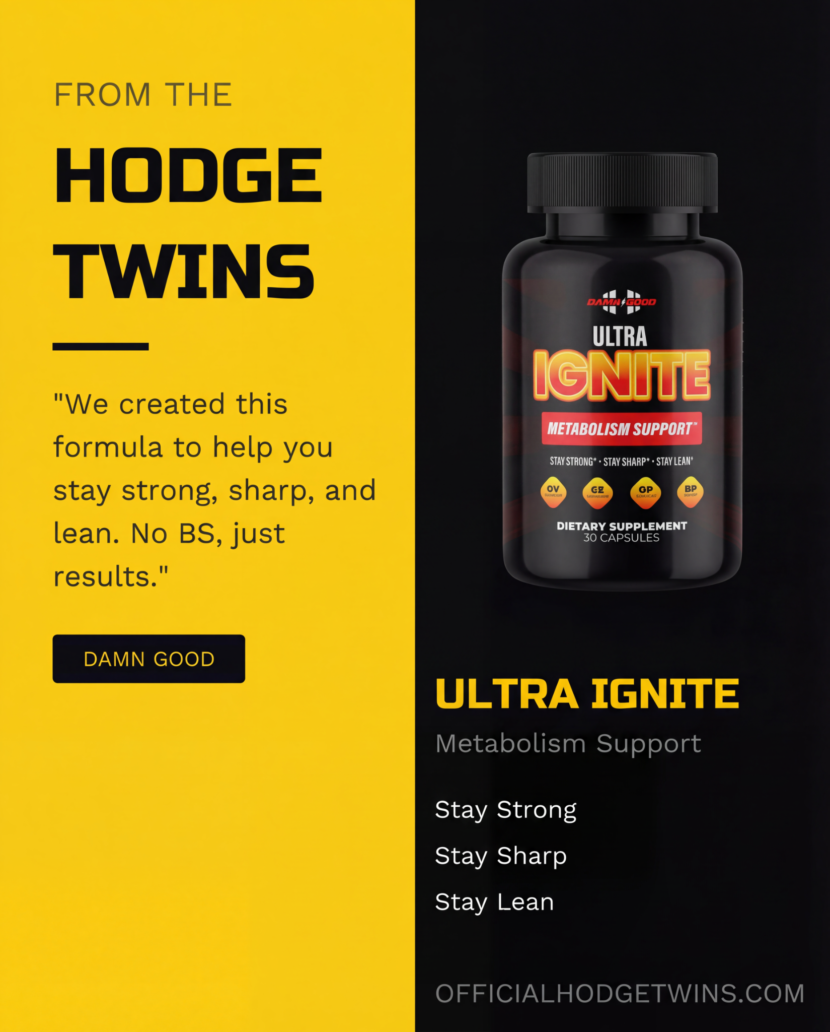 The Hodgetwins Facebook ad