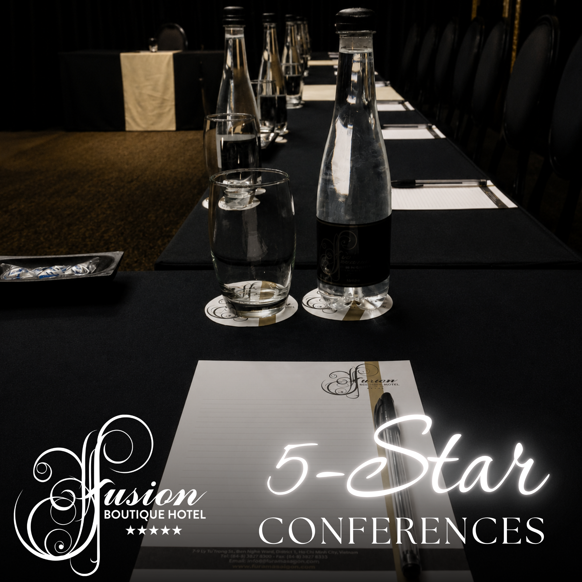Fusion Boutique Hotel Facebook ad: Host your next conference in a venue that…