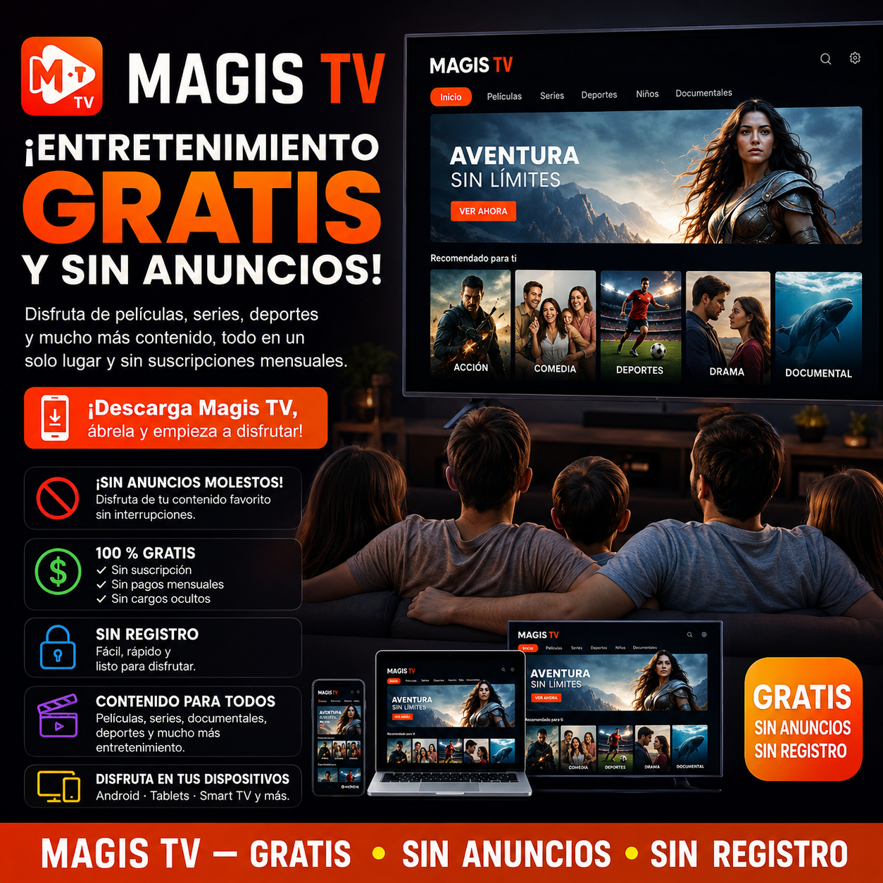 Rebortfrontrend Sebrengflo Facebook ad: ¡Magis TV MOD: películas, series y entretenimiento gratis…