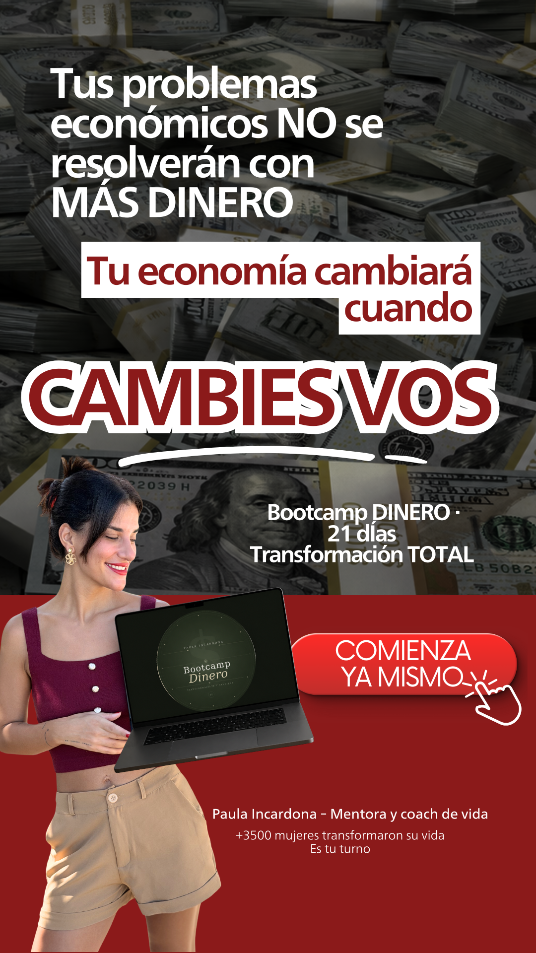 Paula Incardona - Mentora en manifestación Facebook ad