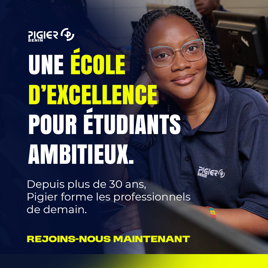 Pigier-Bénin Officiel Facebook ad from Jul 27, 2025
