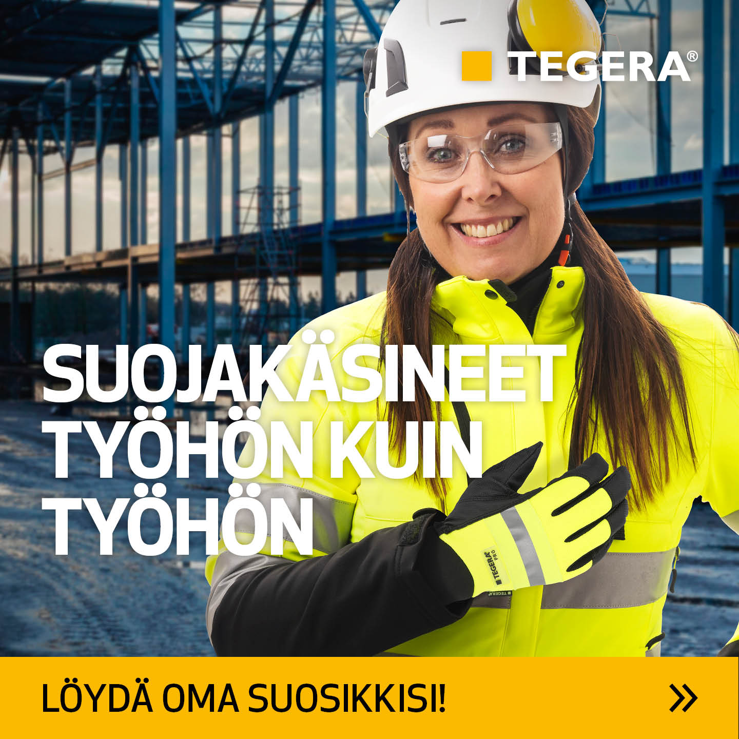 Tegera Facebook ad: Juuri oikea käsine