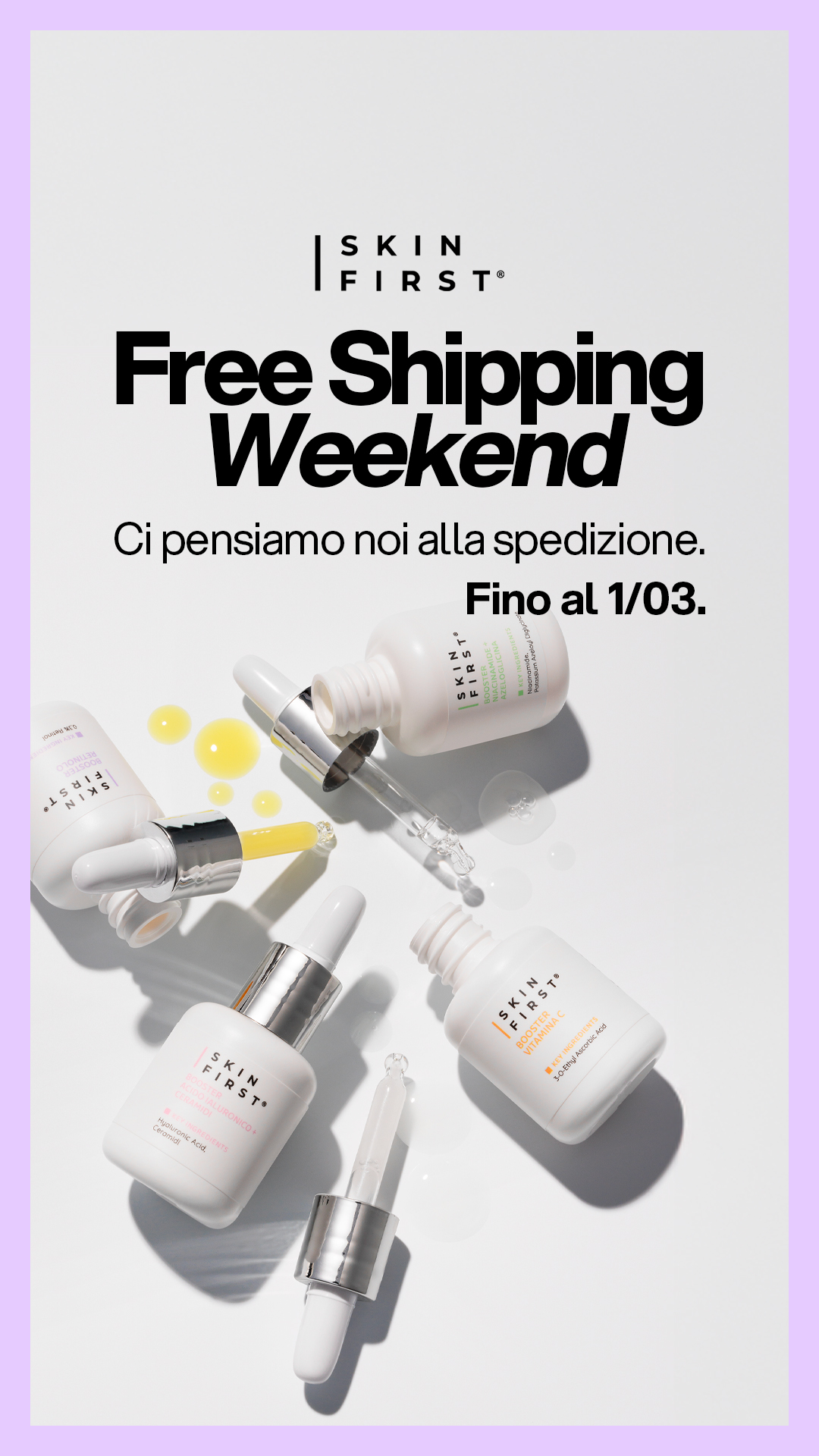 SKIN FIRST Facebook ad