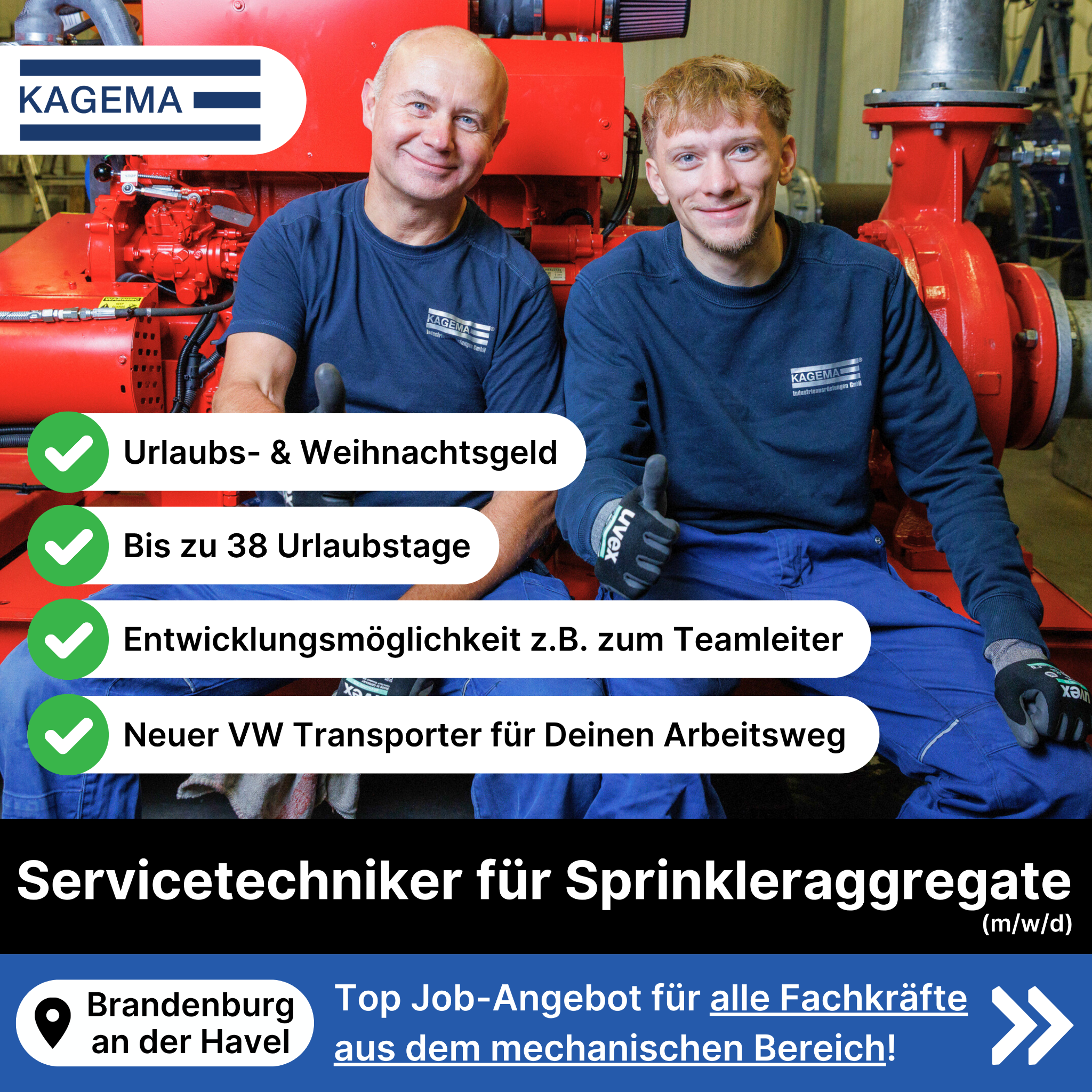 Candidate Flow Jobs: Servicetechniker Facebook ad: Du möchtest ein unwiderstehliches Job-Angebot?