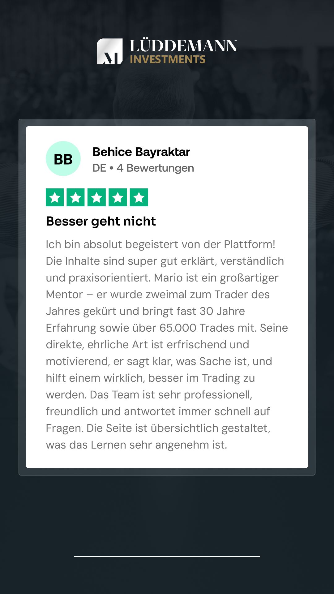Mario Lüddemann Facebook ad