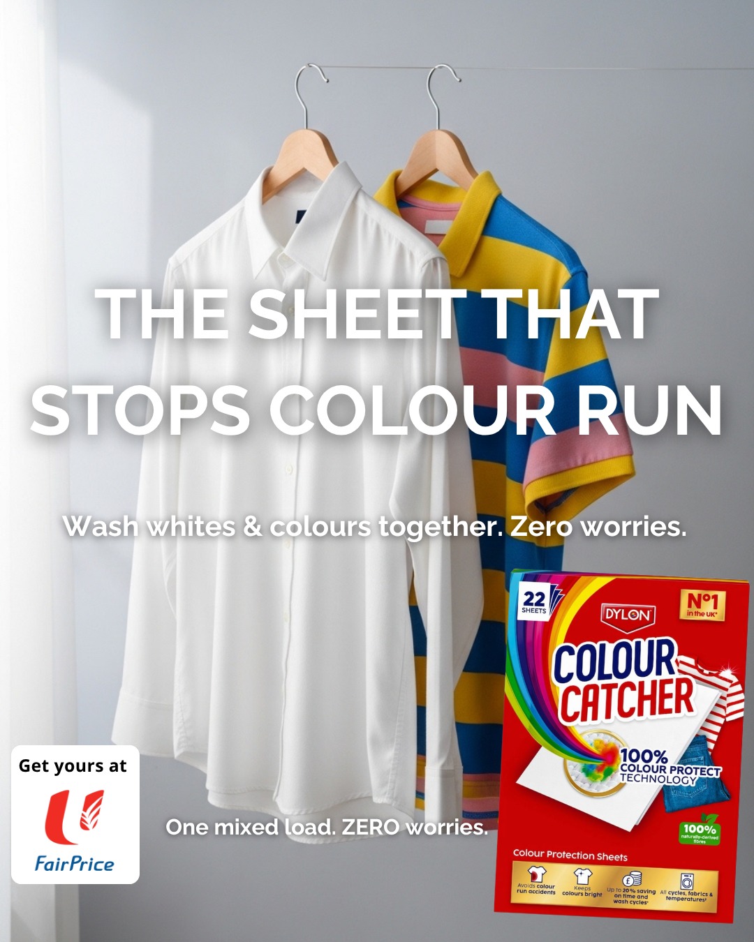 Dylon Singapore Facebook ad: Stop separating your laundry NOW