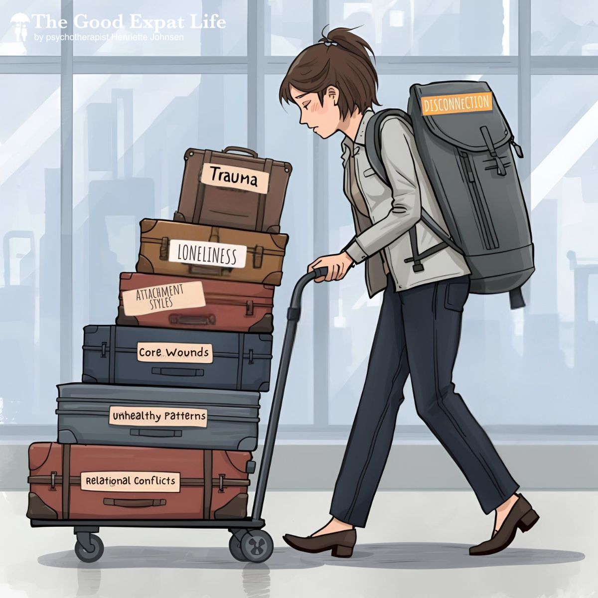 The Good Expat Life Facebook ad: Attached & Abroad: Attachment Style Course for Expats