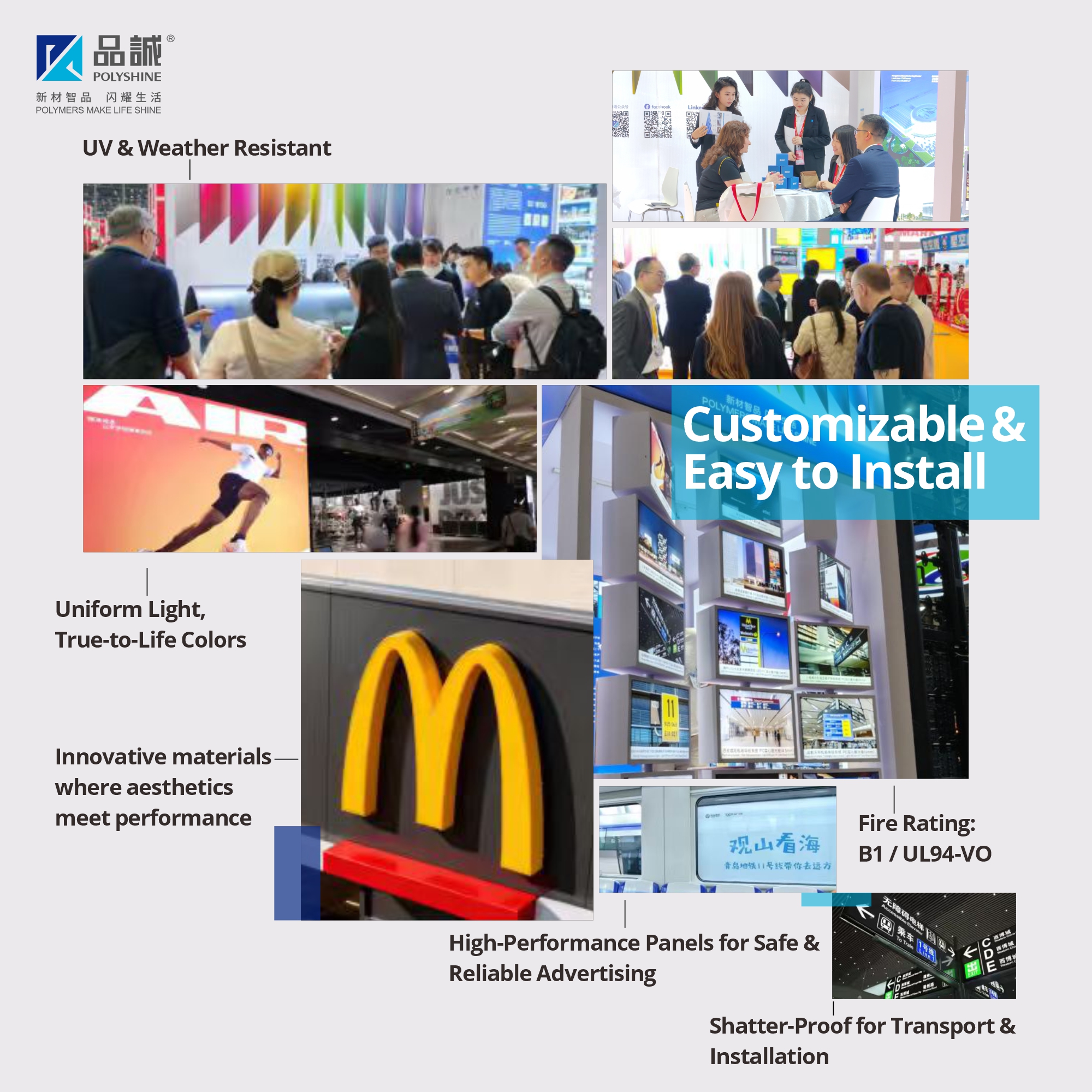 Polyshine Plastics Facebook ad: Better Materials for Better Signage