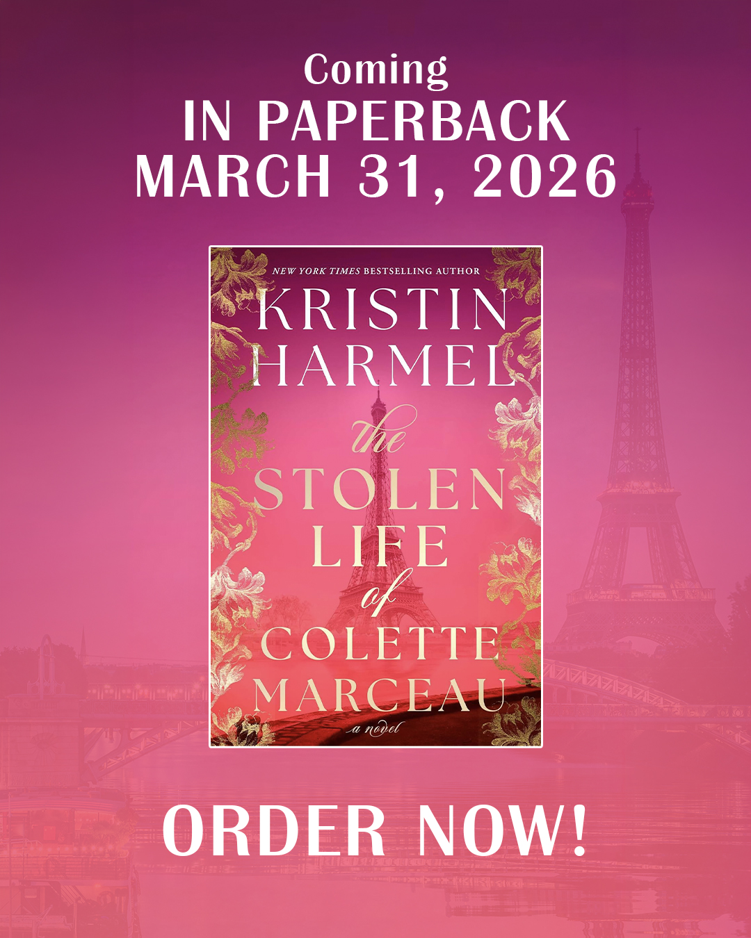 Kristin Harmel Facebook ad: Did you know that THE STOLEN LIFE OF…