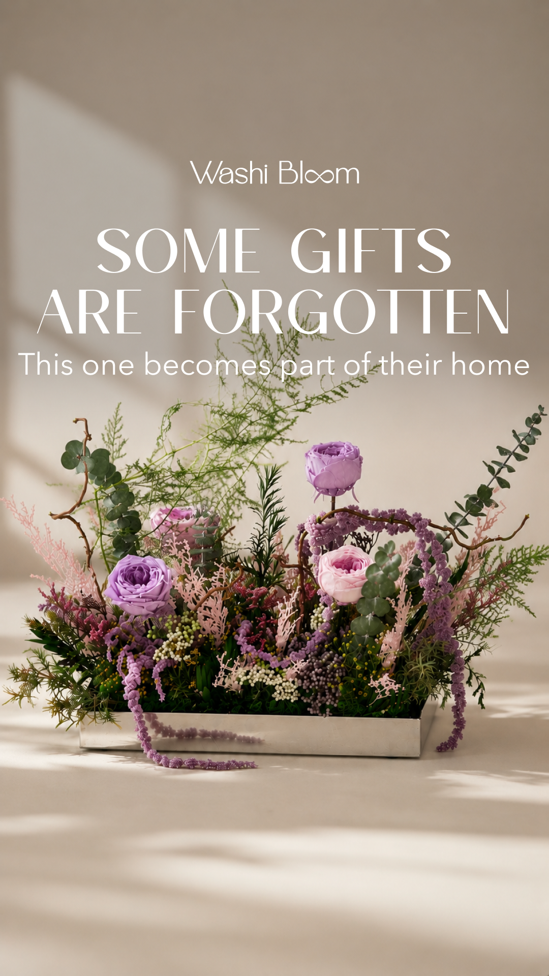 WASHI BLOOM KSA Facebook ad: Designed to be displayed, not put away
