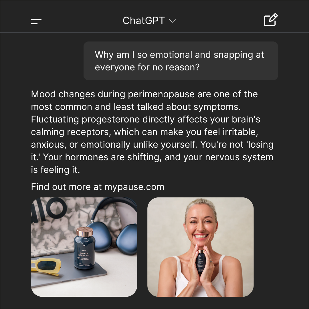 MyPause Health Facebook ad