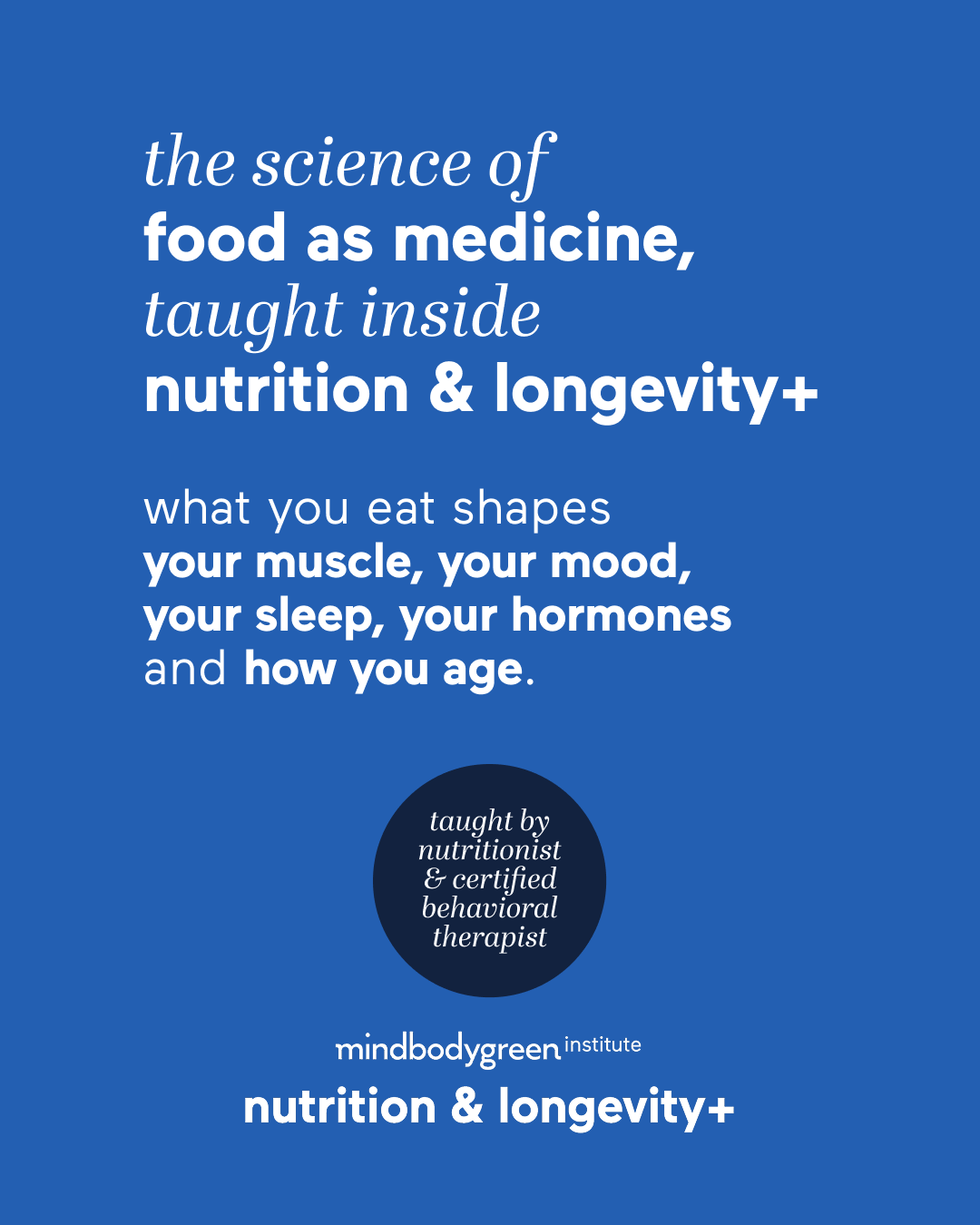 mindbodygreen Institute Facebook ad