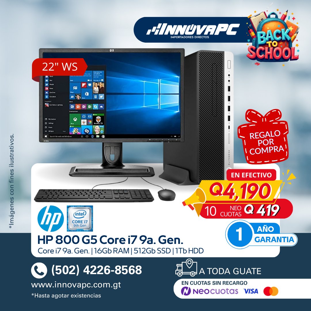 Innovapc Facebook ad: ¿Buscas una computadora confiable que sí rinda tu…